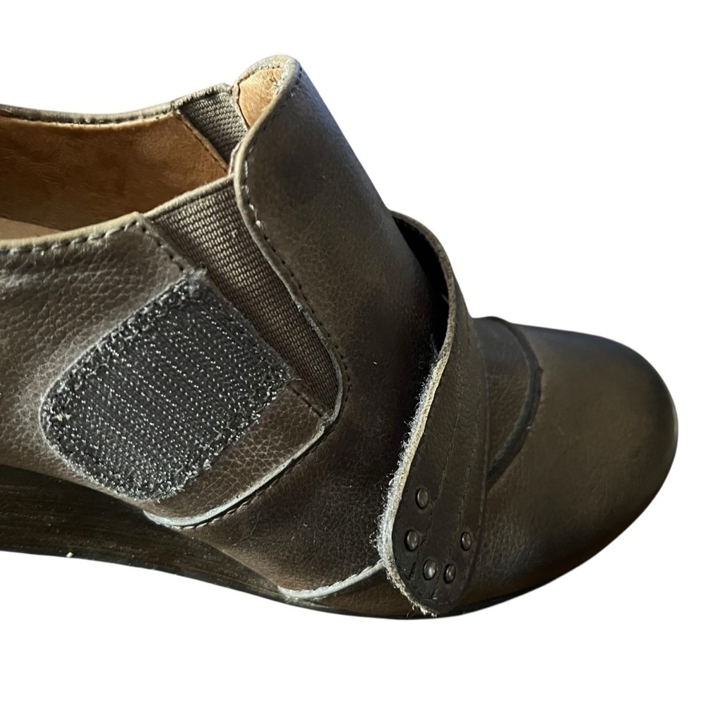 Taos Splurge Leather Wedge Shoes US 8 EUR 39 Comfort - Picture 11 of 14